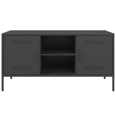 TV Cabinet Black 100.5x39x50.5 cm Steel