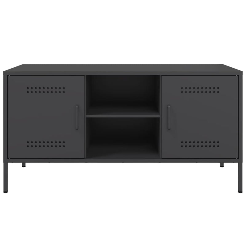 TV Cabinet Black 100.5x39x50.5 cm Steel