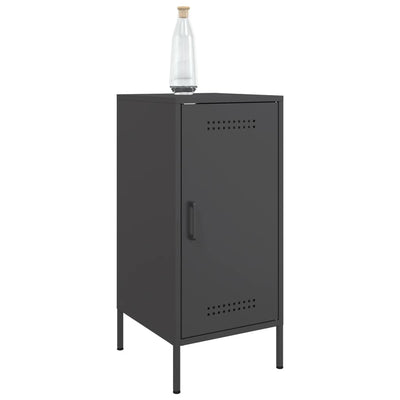 Sideboards 2 pcs Black 36x39x79 cm Steel