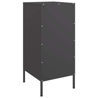 Sideboards 2 pcs Black 36x39x79 cm Steel