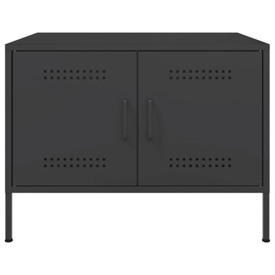 Coffee Table Black 68x50x50.5 cm Steel