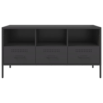 TV Cabinet Black 100.5x39x50.5 cm Cold-rolled Steel