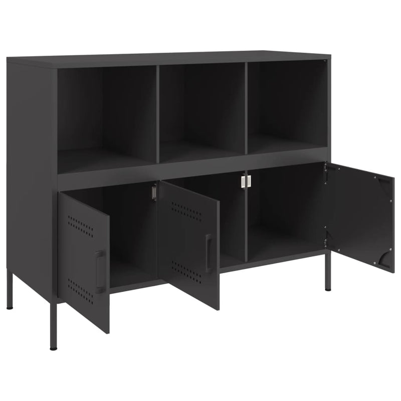 Sideboard Black 100.5x39x79 cm Steel