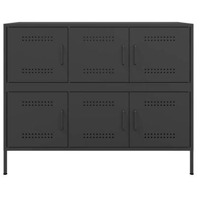 Sideboard Black 100.5x39x79 cm Steel