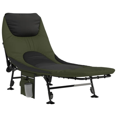 Fishing Bed with Adjustable Mud Legs Foldable Green