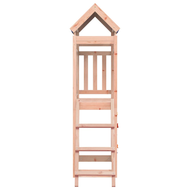 Play Tower with Rockwall 110.5x52.5x215cm Solid Wood Douglas Fir