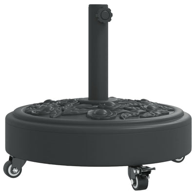 Parasol Base with Wheels for Ø38 / 48 mm Poles 27 kg Round