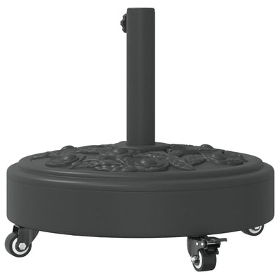 Parasol Base with Wheels for Ø38 / 48 mm Poles 27 kg Round