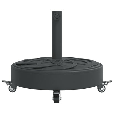 Parasol Base with Wheels for Ø38 / 48 mm Poles 27 kg Round