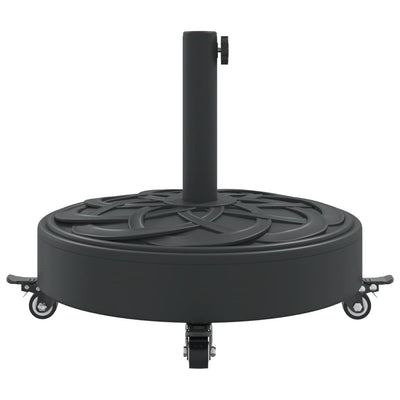 Parasol Base with Wheels for Ø38 / 48 mm Poles 27 kg Round