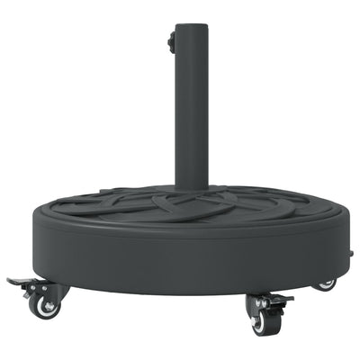 Parasol Base with Wheels for Ø38 / 48 mm Poles 27 kg Round