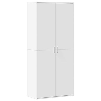 Shoe Cabinet White 80x39x178 cm Engineered Wood
