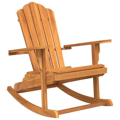 Garden Adirondack Rocking Chair Solid Wood Teak