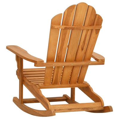 Garden Adirondack Rocking Chair Solid Wood Teak