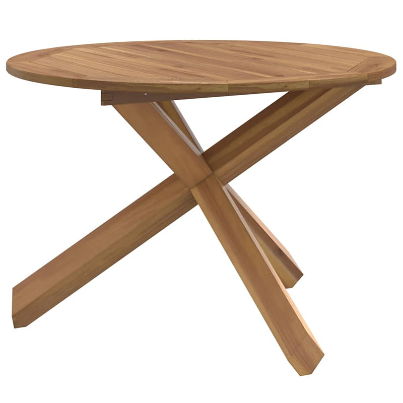 Garden Table Ø109x74 cm Solid Wood Teak