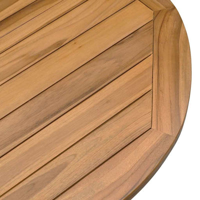 Garden Table Ø109x74 cm Solid Wood Teak