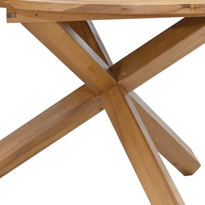 Garden Table Ø109x74 cm Solid Wood Teak