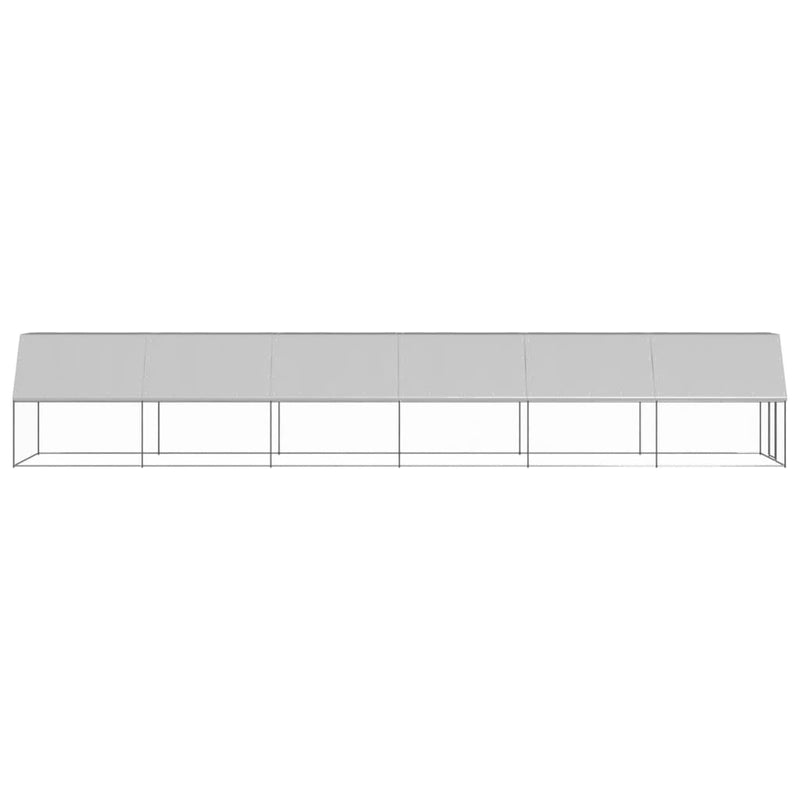 Chicken Cage 2x12x2 m Galvanised Steel