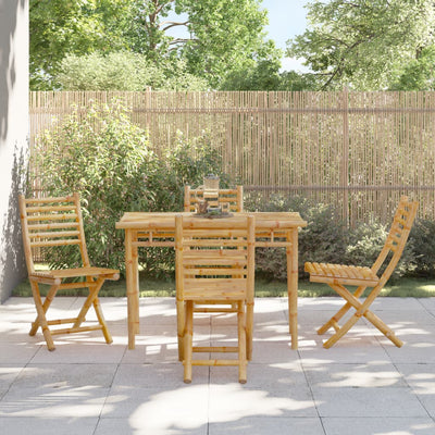 Folding Garden Chairs 4 pcs 43x54x88 cm Bamboo