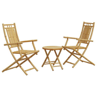 3 Piece Bistro Set Bamboo