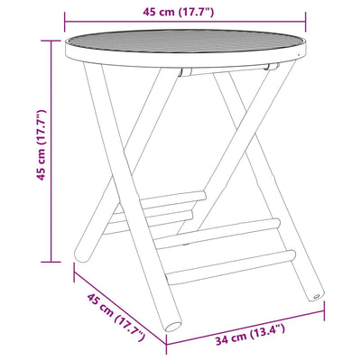 3 Piece Bistro Set Bamboo