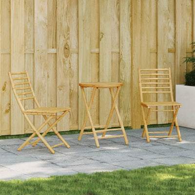 3 Piece Bistro Set Bamboo