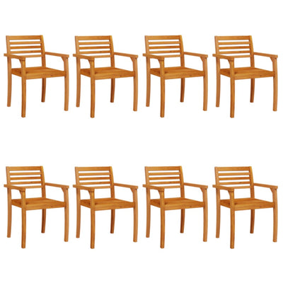 Garden Chairs 8 pcs 59x55x85 cm Solid Wood Acacia