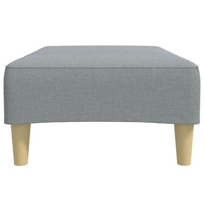 Footstool Light Grey 77x55x31 cm Fabric