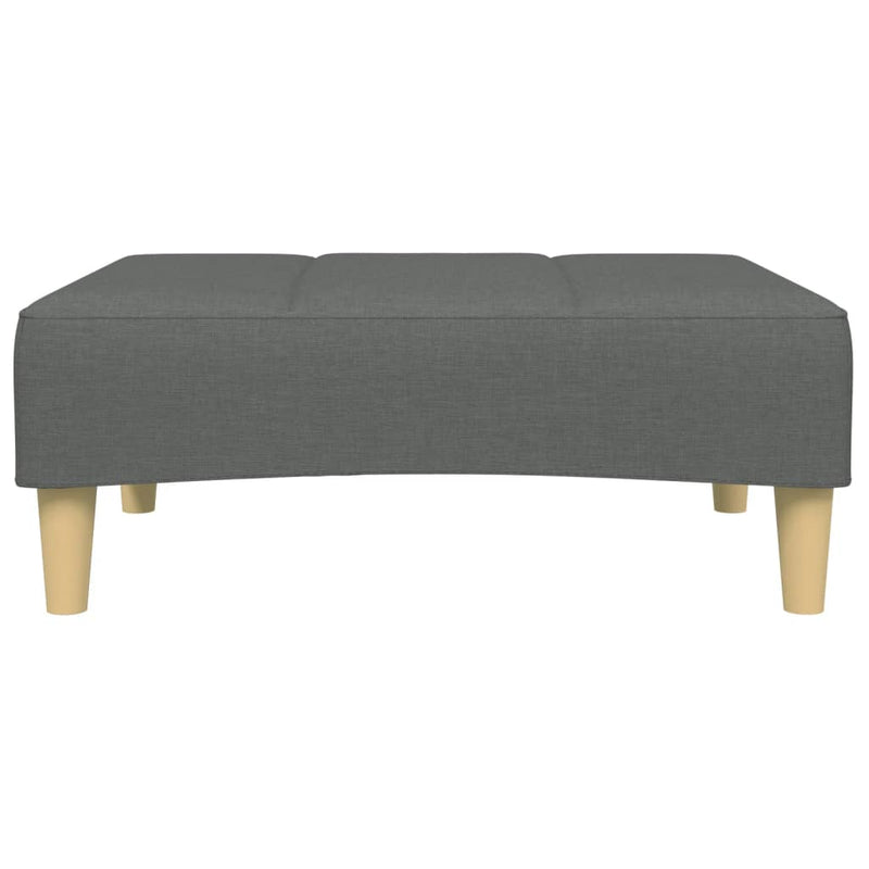 Footstool Dark Grey 77x55x31 cm Fabric