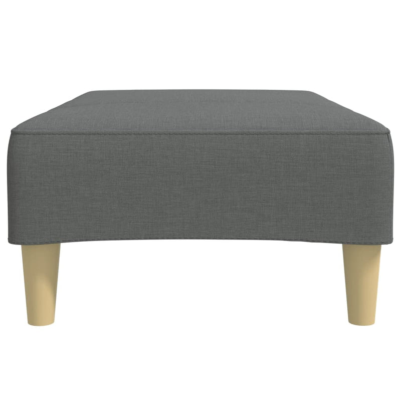 Footstool Dark Grey 77x55x31 cm Fabric