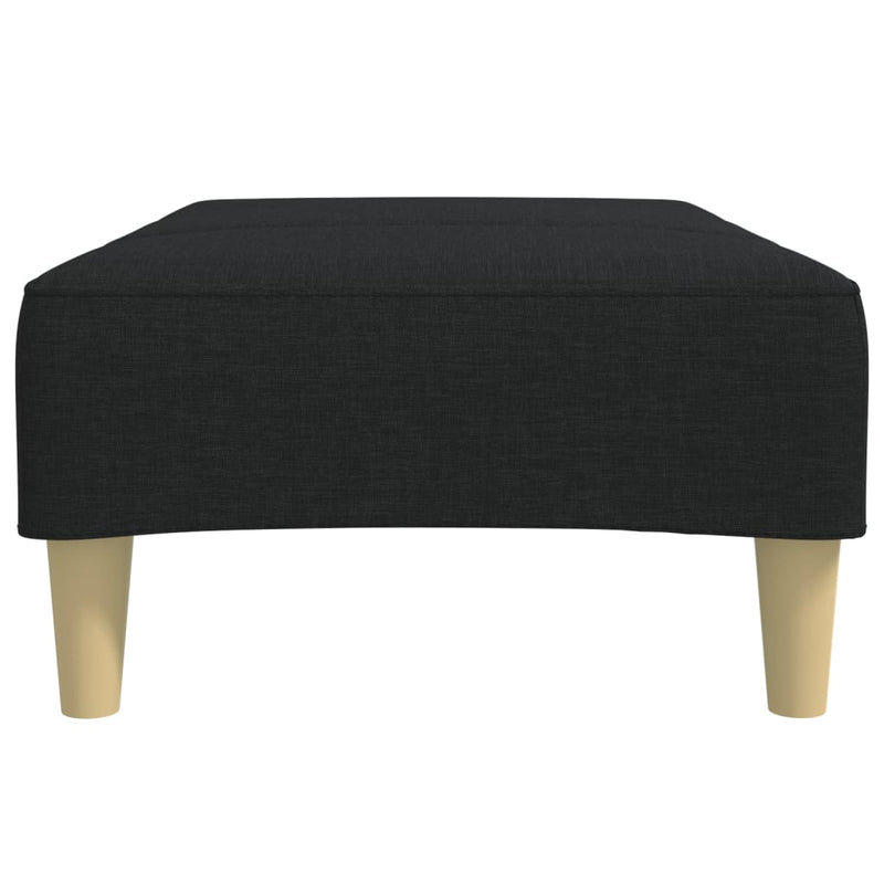 Footstool Black 77x55x31 cm Fabric