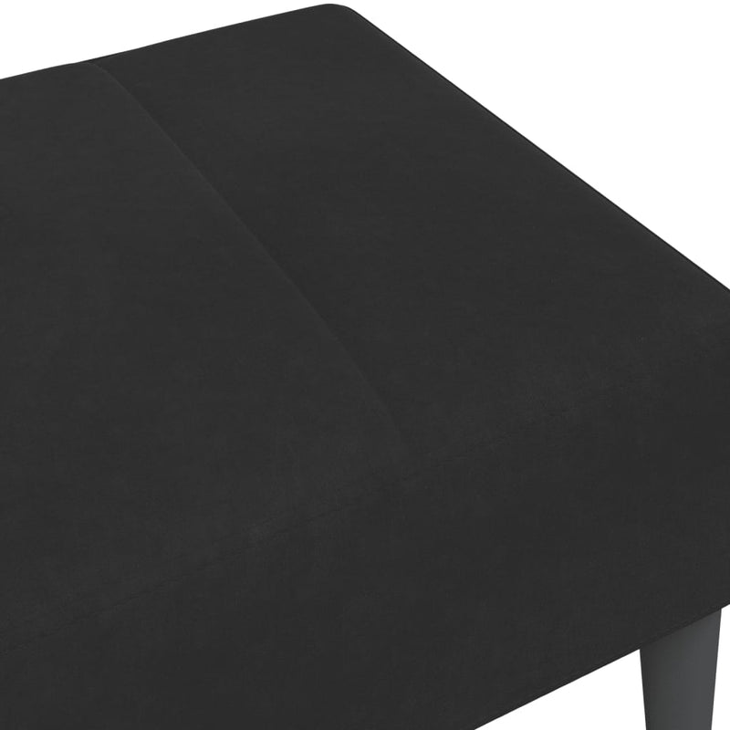 Footstool Black 77x55x31 cm Velvet