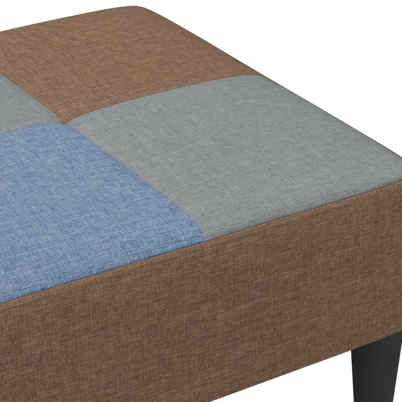 Footstool Patchwork 77x55x31 cm Fabric