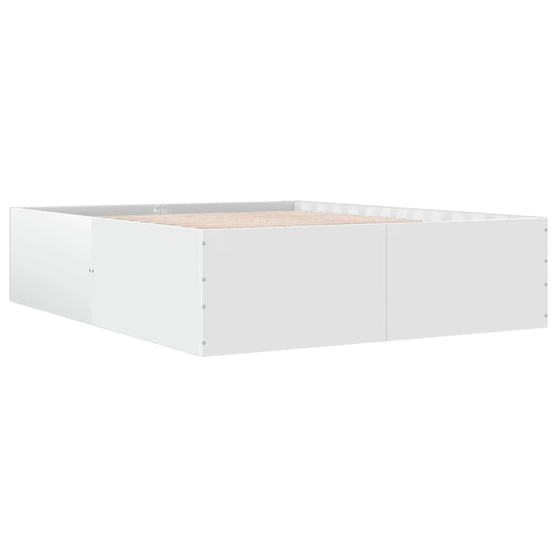 Bed Frame without Mattress White 150x200 cm