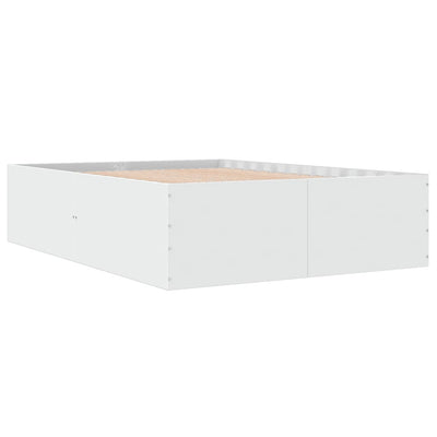 Bed Frame without Mattress White 135x190 cm