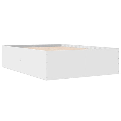 Bed Frame without Mattress White 135x190 cm