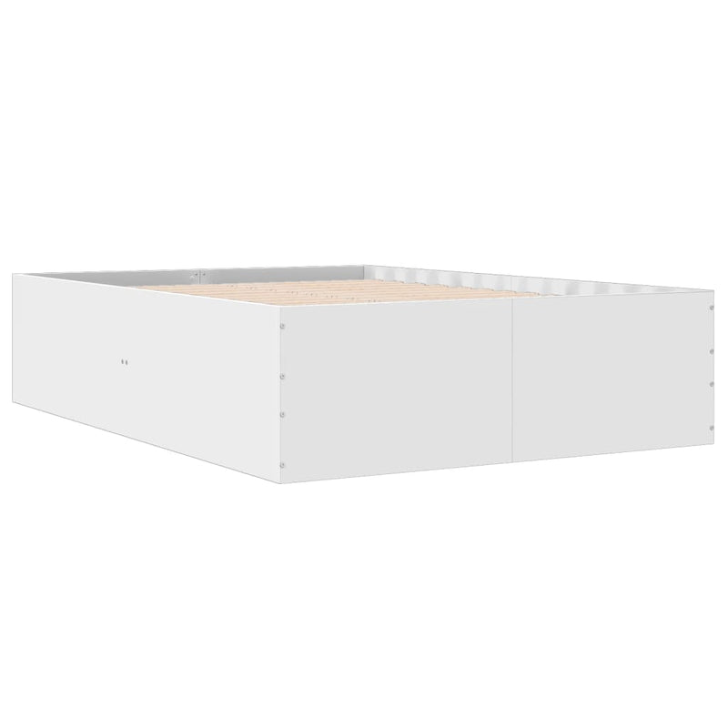 Bed Frame without Mattress White 135x190 cm