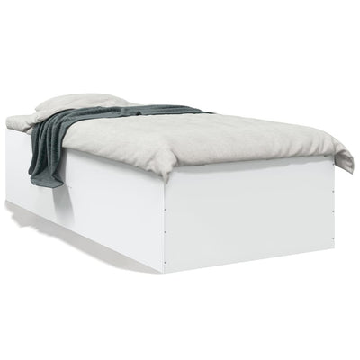 Bed Frame without Mattress White 90x190 cm