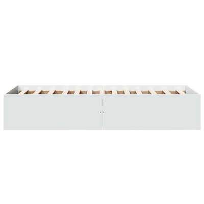 Bed Frame without Mattress White 90x190 cm