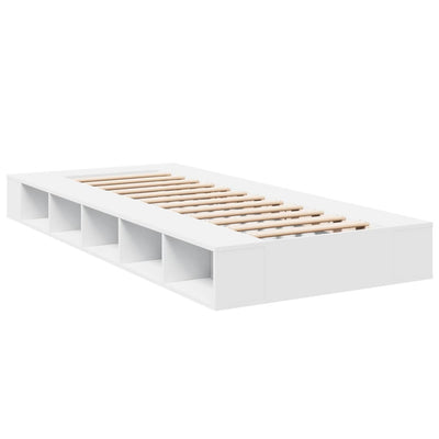 Bed Frame without Mattress White 90x190 cm