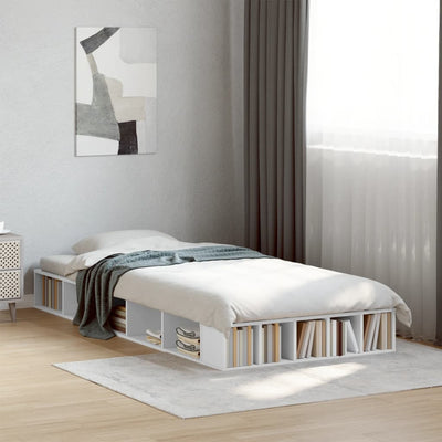 Bed Frame without Mattress White 90x190 cm