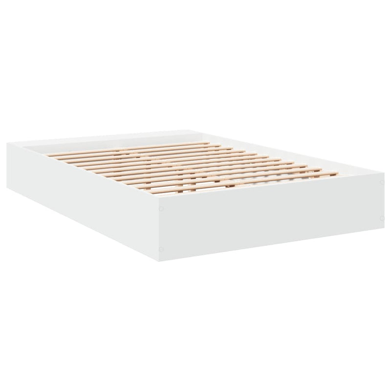 Bed Frame without Mattress White 135x190 cm