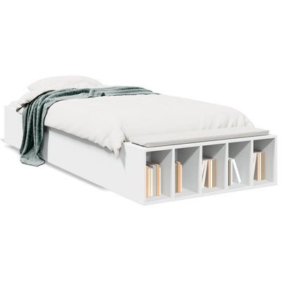 Bed Frame without Mattress White 90x190 cm