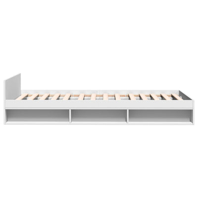 Bed Frame with Drawer without Mattress White 90x190 cm