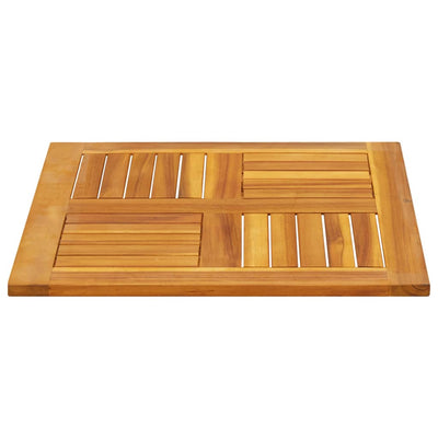 Table Top 60x60x2 cm Square Solid Wood Acacia