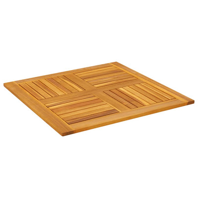 Table Top 80x80x2.2 cm Square Solid Wood Acacia