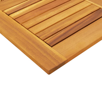 Table Top 80x80x2.2 cm Square Solid Wood Acacia