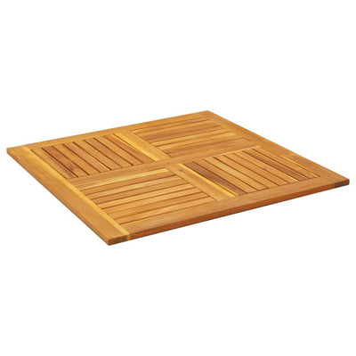 Table Top 90x90x2.2 cm Square Solid Wood Acacia