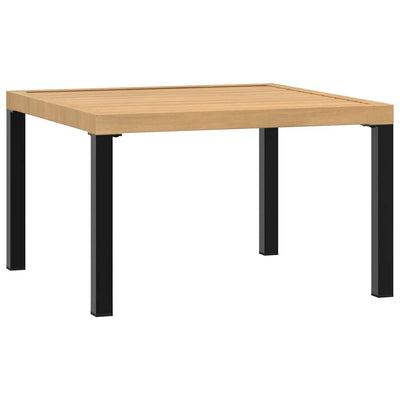 Garden Coffee Table Black 65x65x40 cm Aluminium