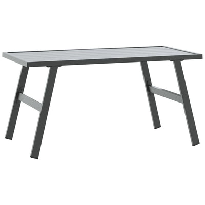 Garden Coffee Table Black 90x45x35 cm Powder-coated Steel